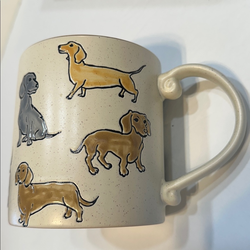 Spectrum Designz DACHSHUND 21oz Coffee/Tea Ceramic Mug NEW